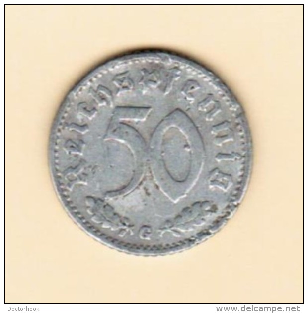 GERMANY   50 REICHSPFENNIG 1940 'G' (KM # 96) #5115 - 50 Reichspfennig