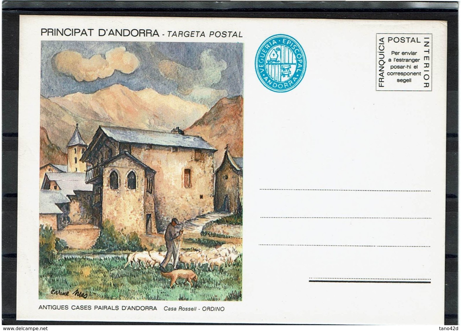 LFROU2 - ANDORRE 5 CARTES POSTALES VIEILLES MAISONS - Viguerie Episcopale