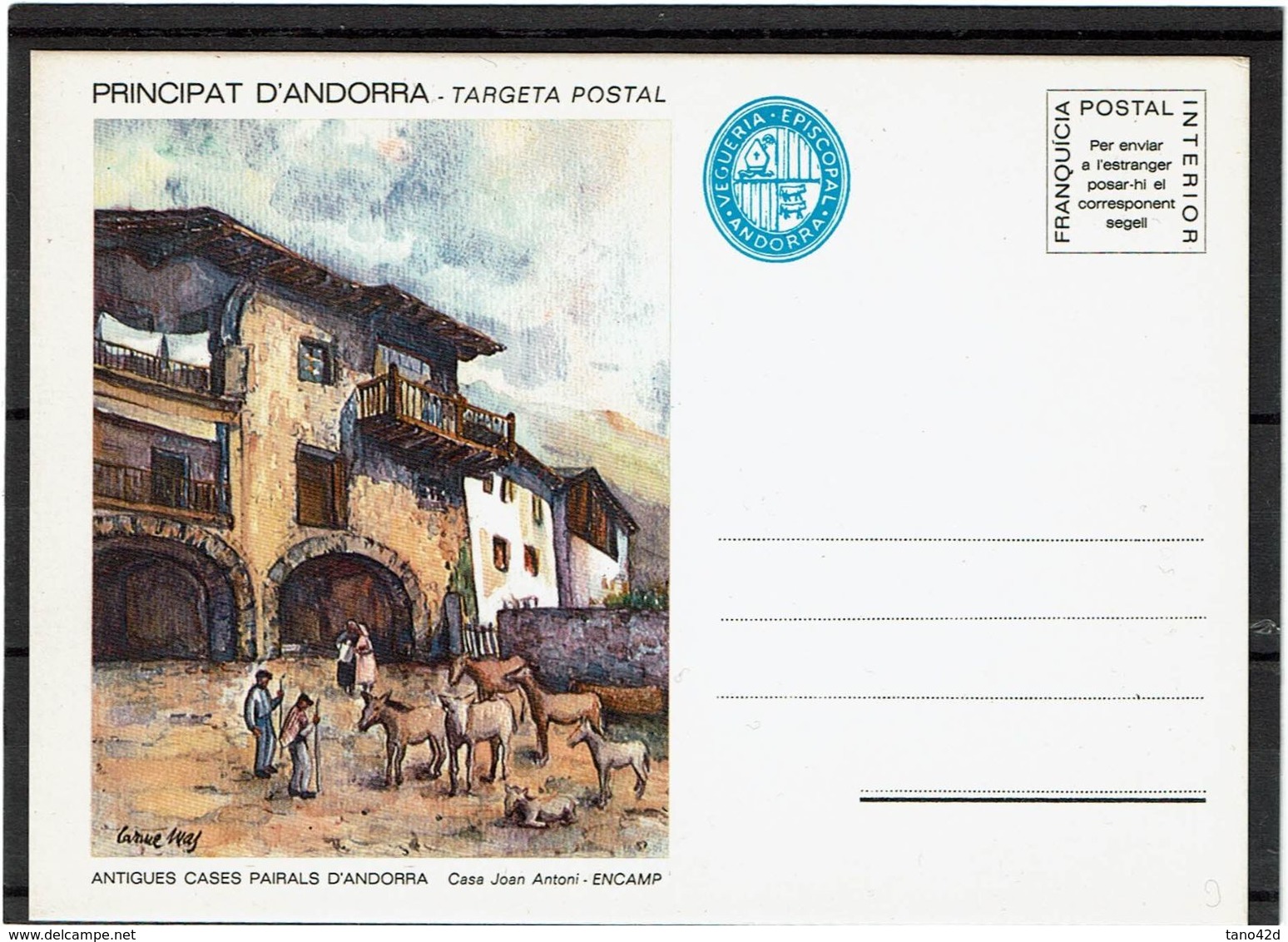 LFROU2 - ANDORRE 5 CARTES POSTALES VIEILLES MAISONS - Viguerie Episcopale