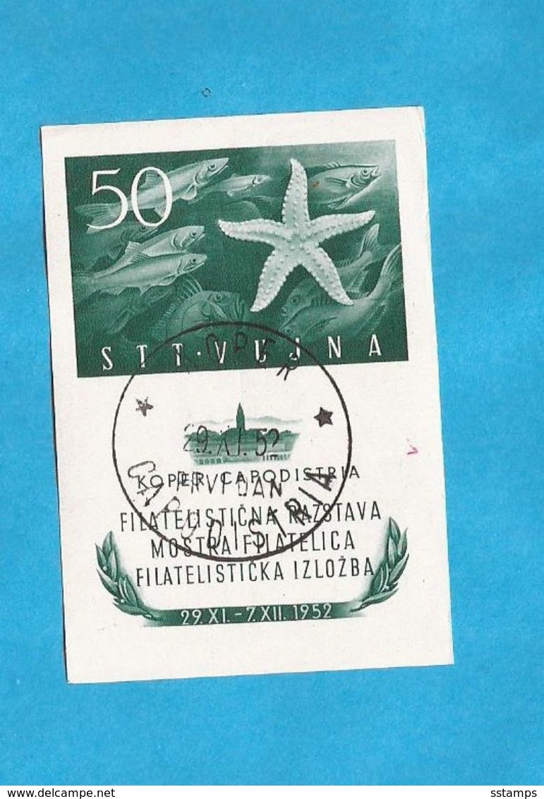 1952  Bf- 2  TRIESTE B  JUGOSLAVIJA  SLOVENIA LITORALE ISTRIA  FIUME  USED    INTERESSANTE - Used