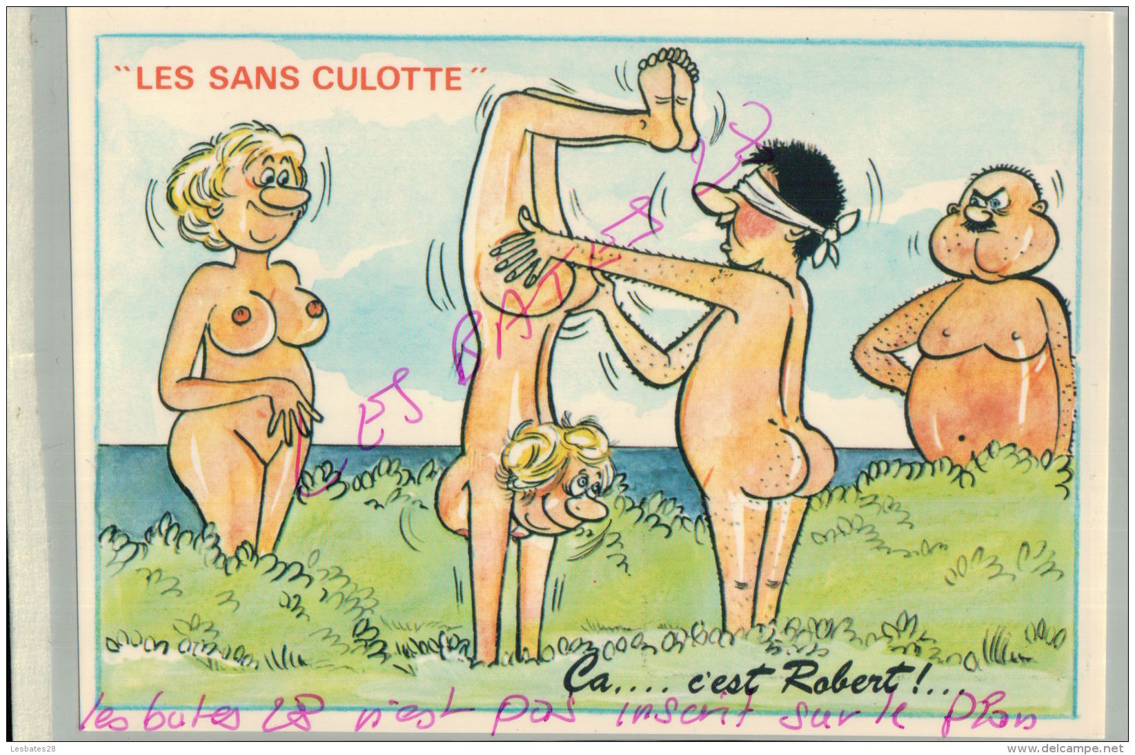 CP FANTAISIES- LES SANS CULOTTE-   A LA CAMPAGNE   ILLUSTRATEUR NUE  NU Humouristique  AV 2018  009 - Humor