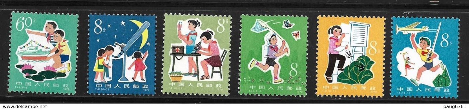 CHINE 1979 ETUDE DES SCIENCES PAR LES ENFANTS  YVERT N°2270/75  NEUF MNH** - Neufs