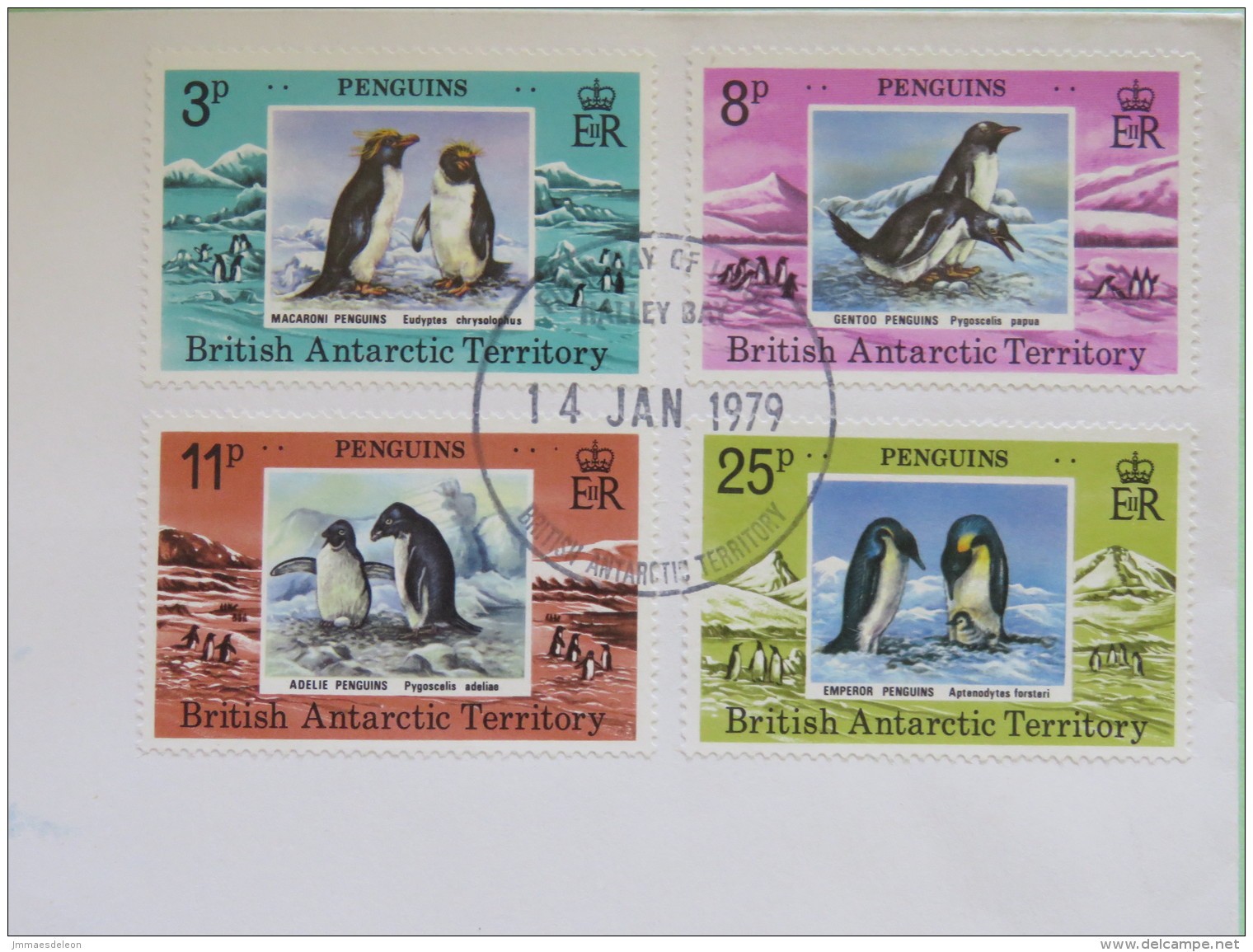 British Antarctic Territory 1979 FDC Cover - Penguins - FDC