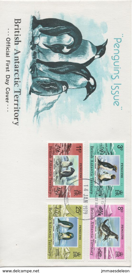British Antarctic Territory 1979 FDC Cover - Penguins - FDC