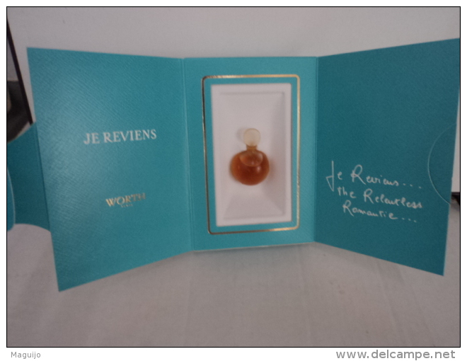 WORTH " JE REVIENS" MINI EDP  7 ML   GRANDE  BOITE    LIRE ET VOIR !!