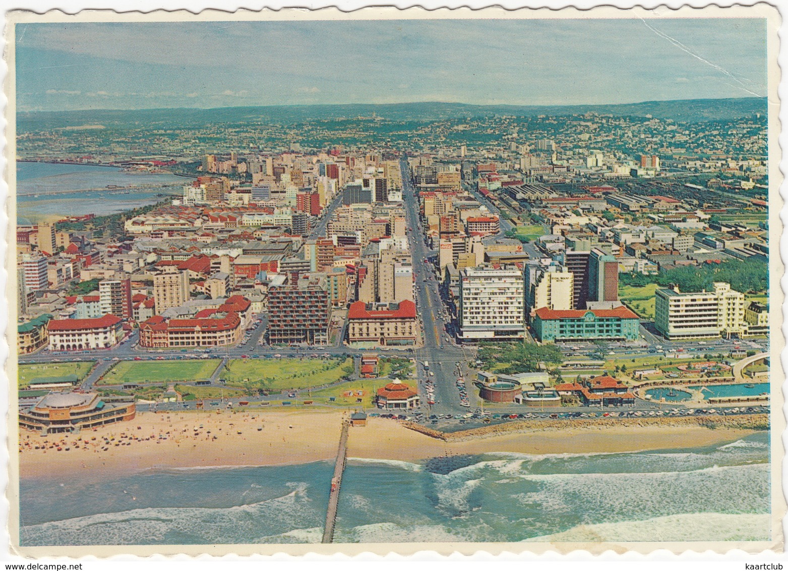 Durban, Aerial View Looking Down West Street - Natal - (South-Africa) - Zuid-Afrika