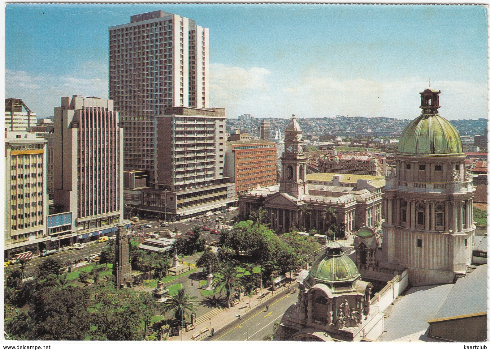 Durban, Francis Farewell Square, City Hall, G.P.O. And Cenotaph - Natal - (South-Africa) - Zuid-Afrika