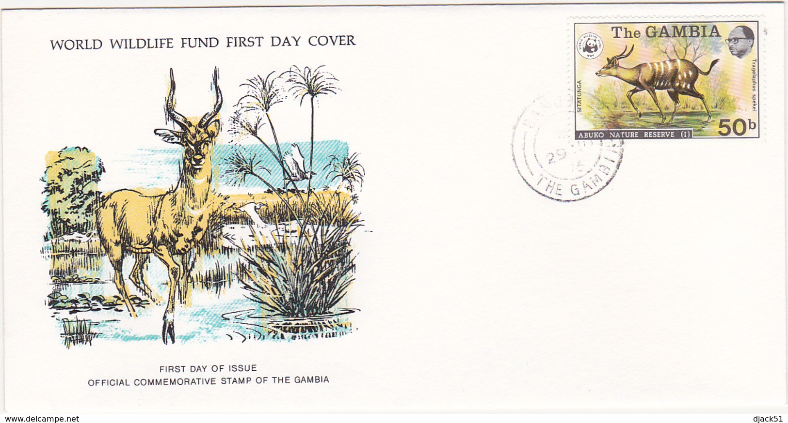 1976 / Lot De 4 Enveloppes 1er Jour Du Fonds Mondial Pour La Nature / FDC / GAMBIE / GAMBIA - Gambie (1965-...)