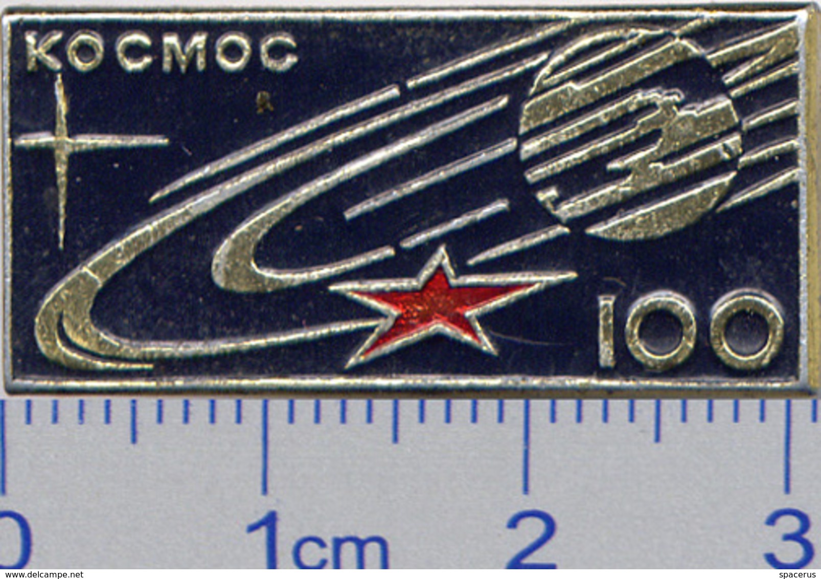 136 Space Soviet Russia Pin. Satellite KOSMOS-100. Var.1 - Space