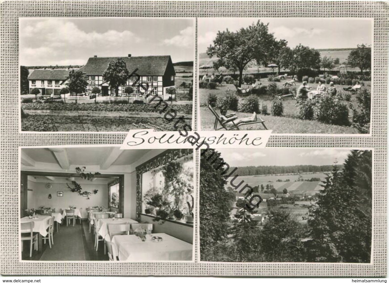 Silberborn - Gast- Und Pensionshaus Sollingshöhe - Inhaber Otto Kraaz - Foto-AK Großformat - Verlag Foto-Fritz Karlshafe - Holzminden