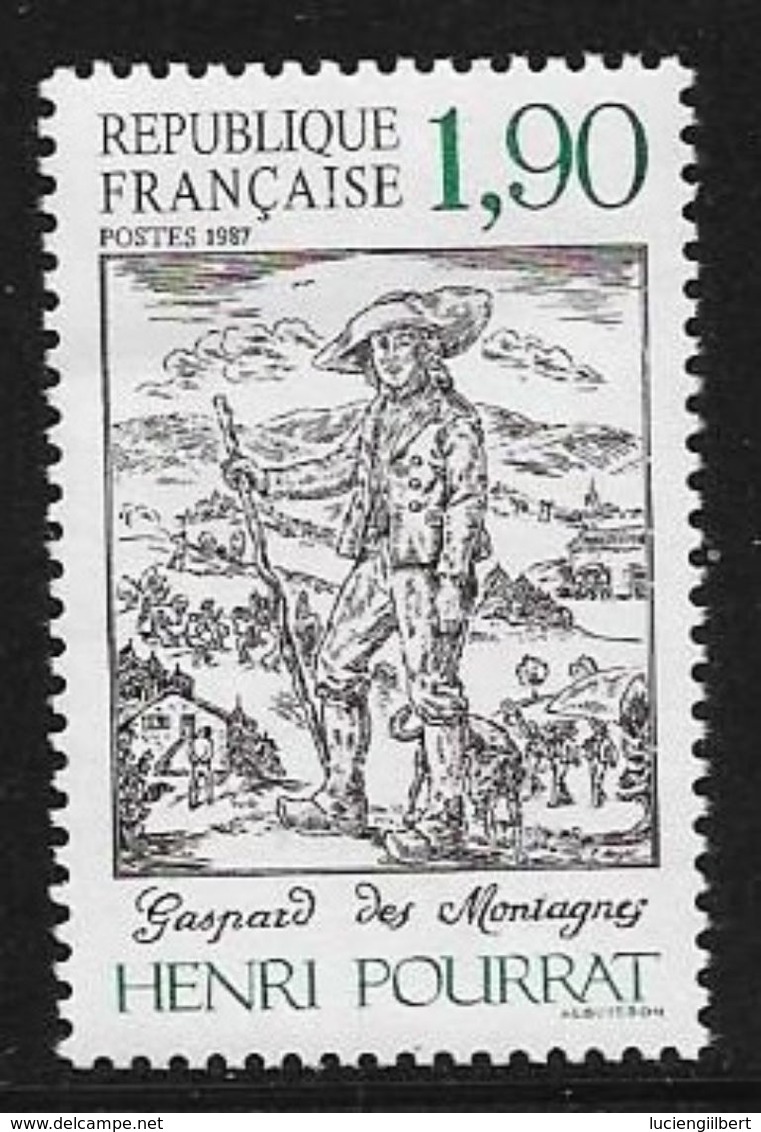 TIMBRE N° 2475  FRANCE -  HENRI POURRAT   - NEUF  -  1987 - Neufs