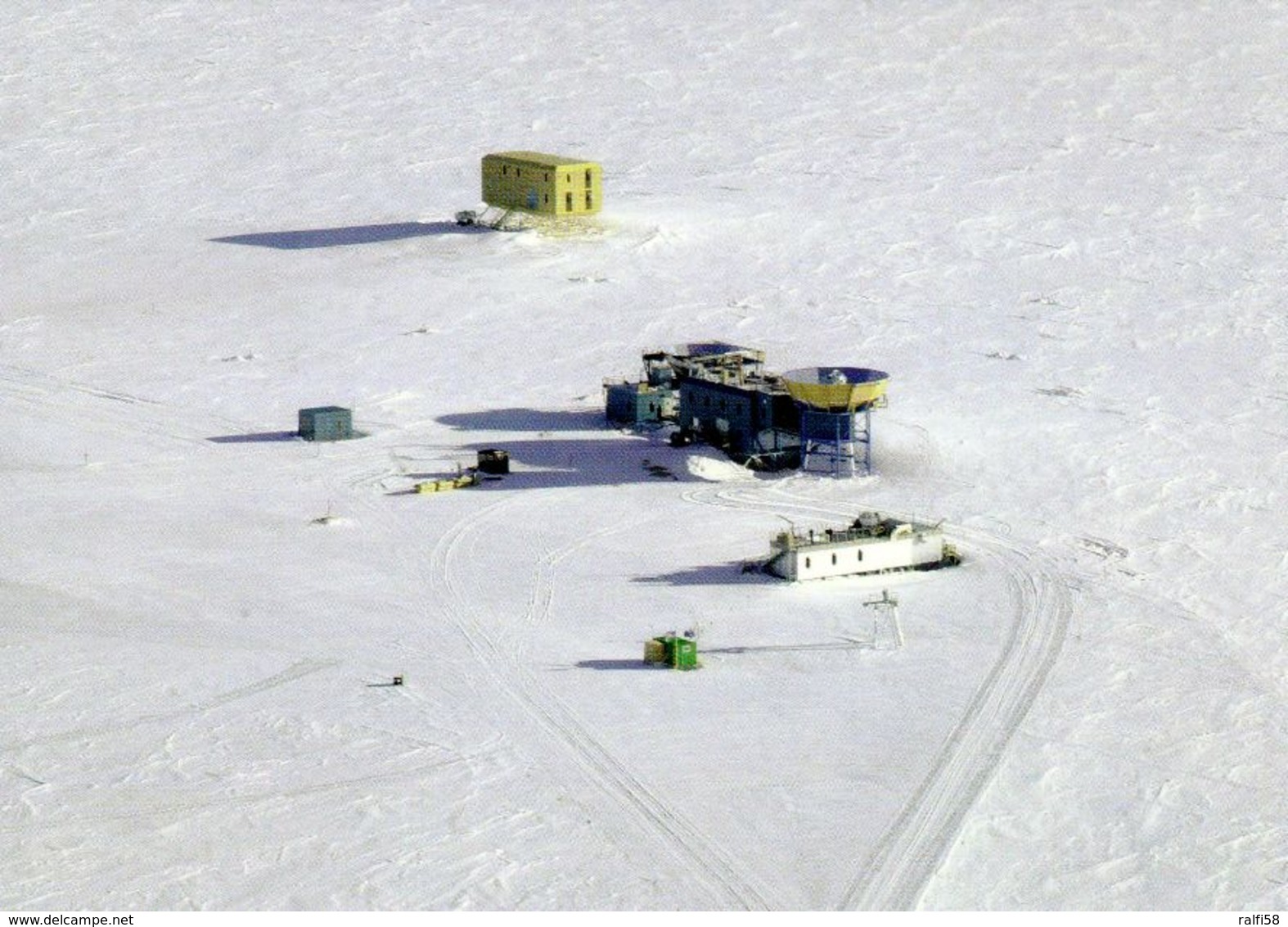 1 AK Antarctica Antarktis * The Mapo Building With Telescope At South Pole Station, Is Located In The Dark Sector * - Sonstige & Ohne Zuordnung