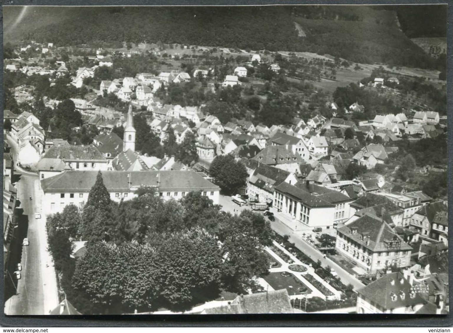 CPSM - EN AVION AU DESSUS DE... NIEDERBRONN - Vue Aérienne - Niederbronn Les Bains