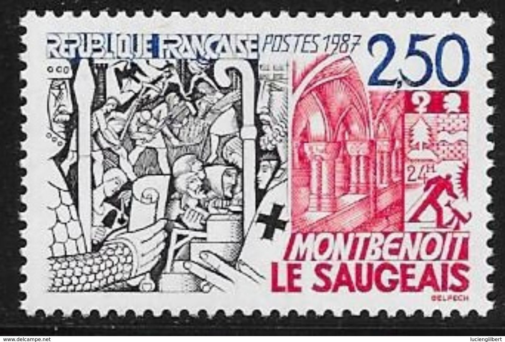 TIMBRE N° 2495  FRANCE -  MONTBENOIT   - NEUF  -  1987 - Unused Stamps