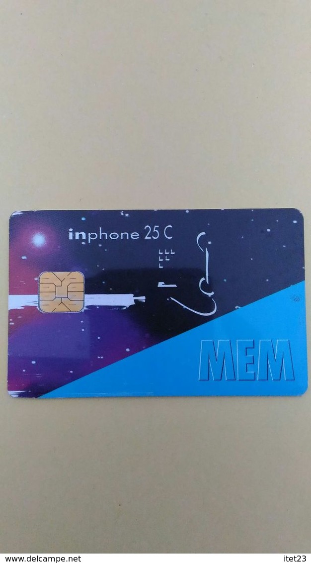 SCHEDA TELEFONICA ITALIANA - PROTOTIPI E PROVE - INCARD - SECOND GENERATION PREPAID PHONECARDS - INPHONE 25C MEM 10S- - Collezioni