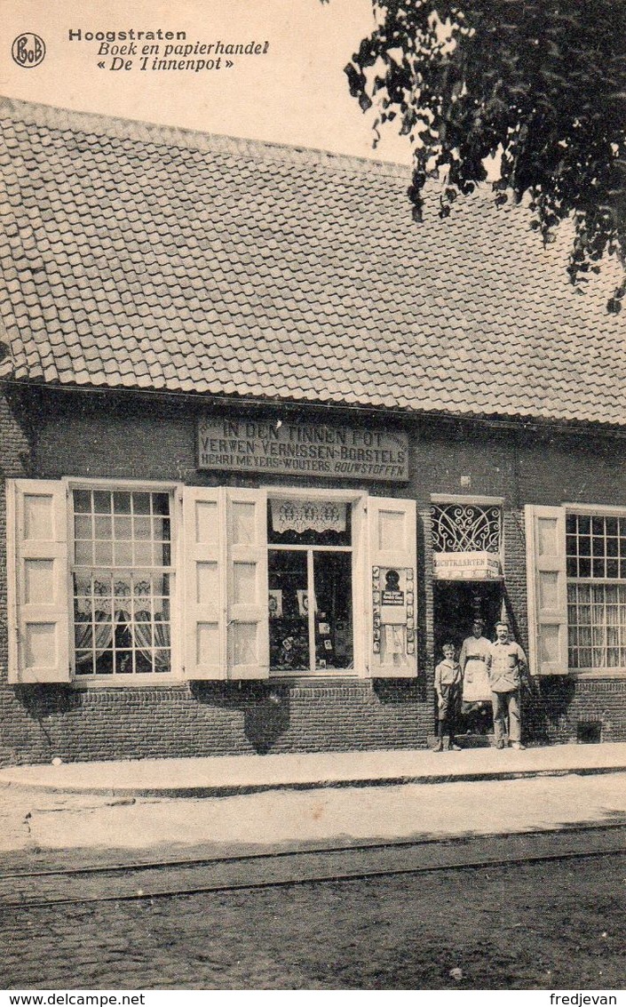 Hoogstraten - Boek En Papierhandel "De Tinnenpot" - Met Animatie - Hoogstraten