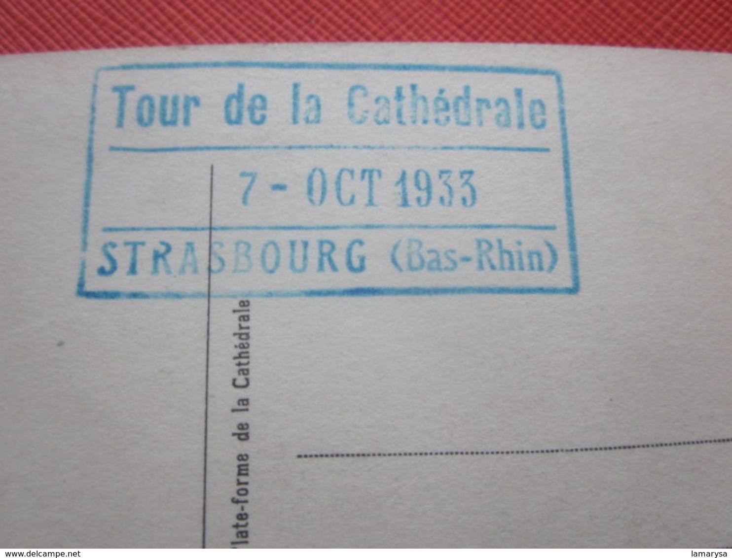 Strasbourg CPSM Carte Postale Europe  France [67] Bas Rhin Cachet Au Verso Tour De La Cathédrale  7 Oct 1933 - Strasbourg