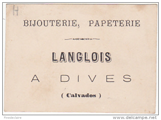 Chromo - Bijouterie, Papeterie, Langlois à Dives (Calvados) - Retour De L'audience (Normandie) - Autres & Non Classés