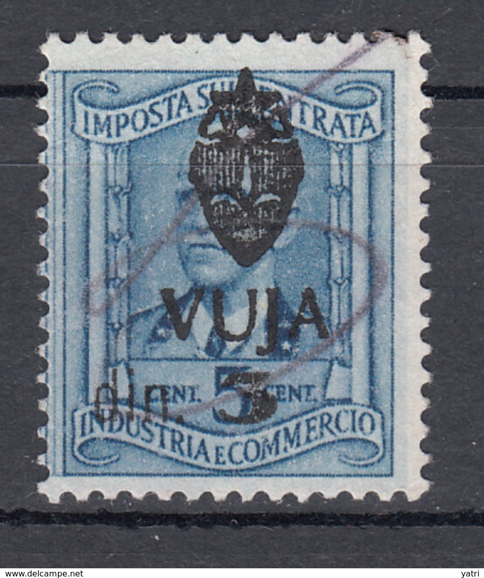 Trieste Zona B - Fiscale Effigie Di Vittorio Emanuele III Soprastampata - Revenue Stamps