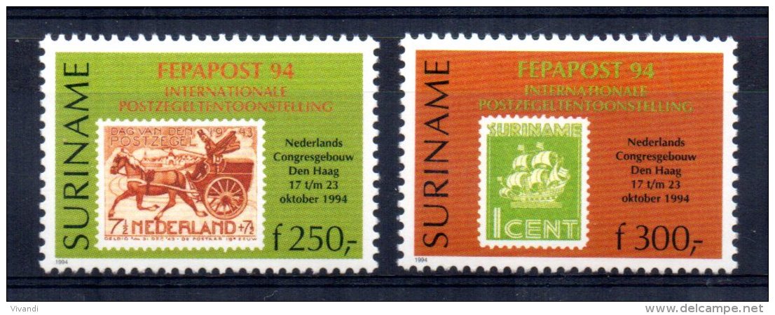 Surinam - 1994 - "Fepapost 94" European Stamp Exhibition - MNH - Surinam