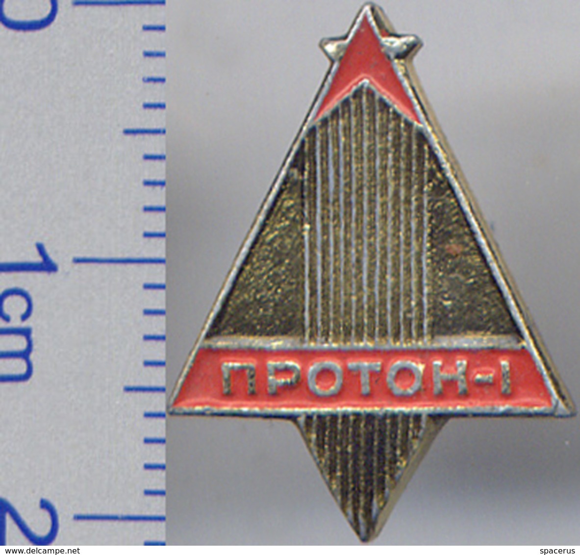 340 Space Soviet Russia Pin Satellite Proton-1 (1965) - Space