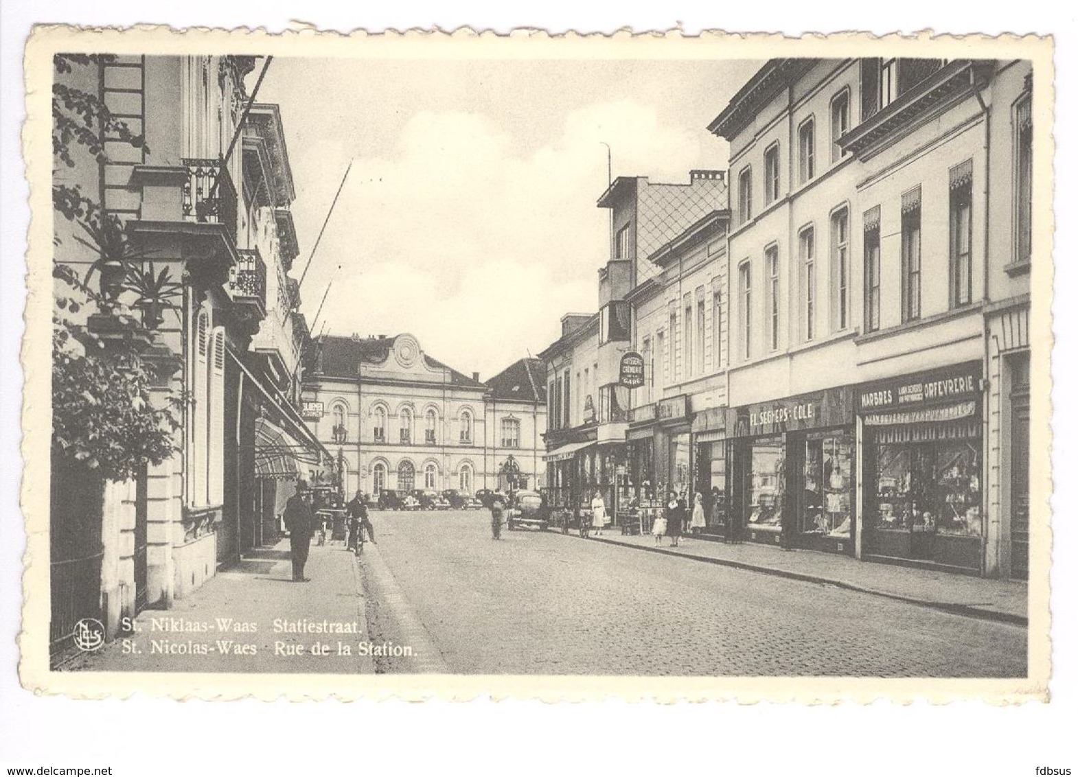 1949 - ED NELS THILL BRUXELLES NR 4 - STATIE STRAAT - RUE DE LA STATION - GEVEL SEGHERS-COLE - VAN SEVEREN VAN PUYMBROUC - Sint-Niklaas