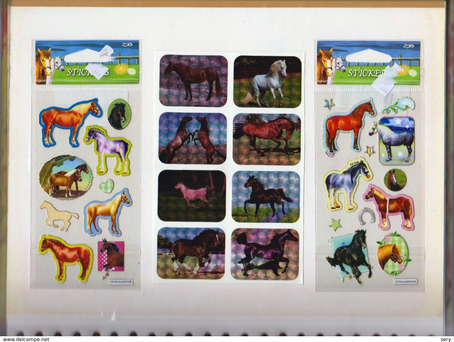 Album with more than 800 Horse Stickers for collecting  scrapbooking  card making crafts 800 autocollants Chevaux (Sv.)