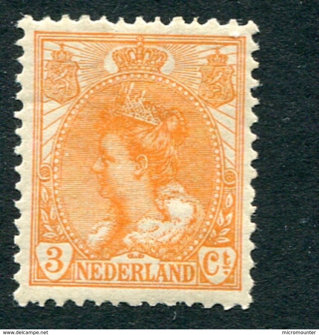 No 56 Bontkraag  3ct Oranje Postfris - Unused Stamps