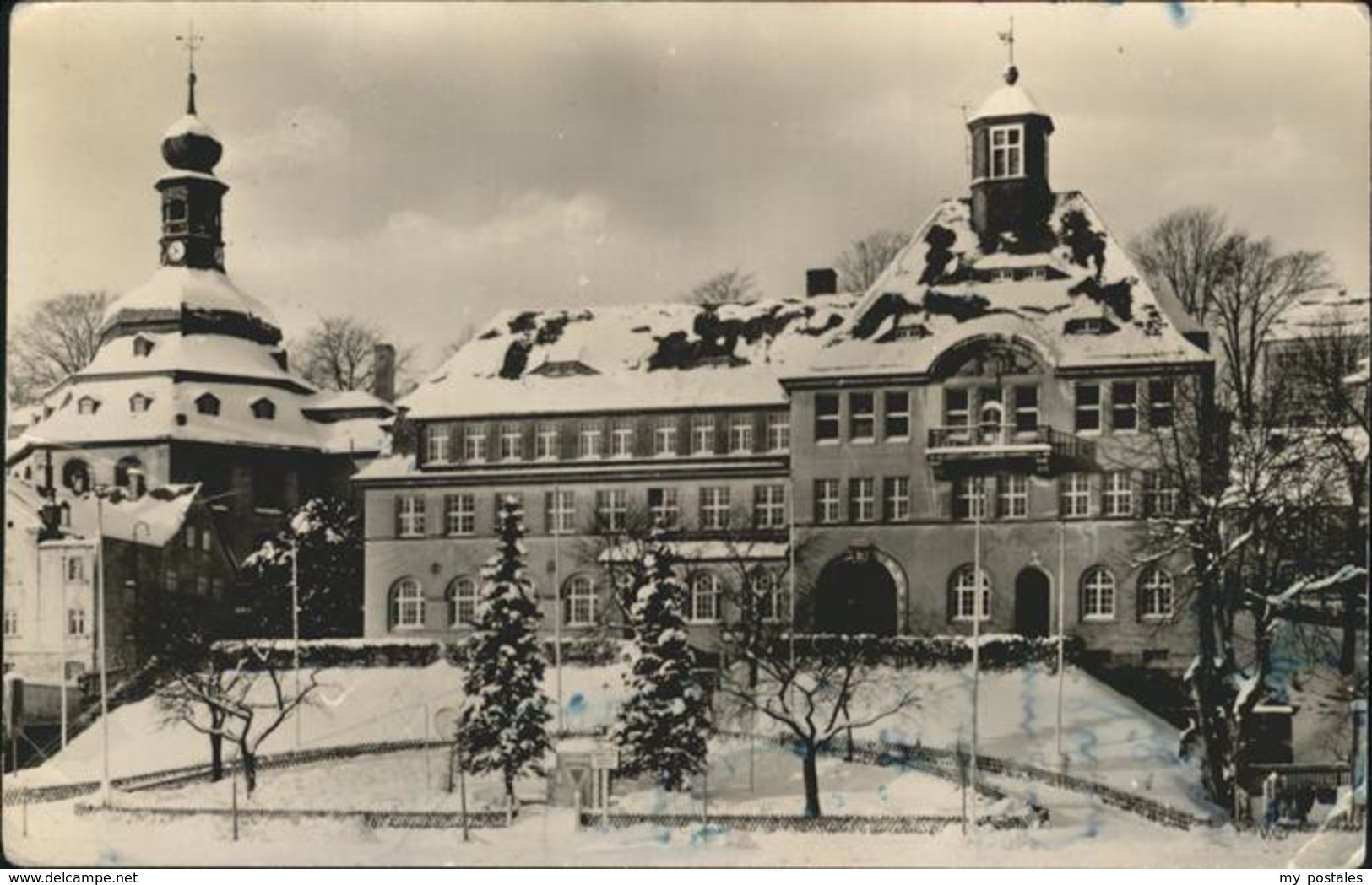 41258349 Klingenthal Vogtland Rathaus Kirche Klingenthal - Klingenthal