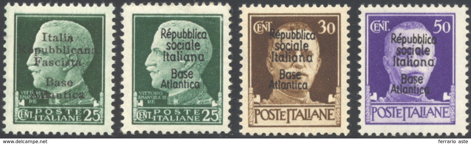 2133 1943/44 - 25 Cent. II Emissione, 25 Cent., 30 Cent., 50 Cent. III Emissione (9,27/29), Gomma Origina... - Non Classés