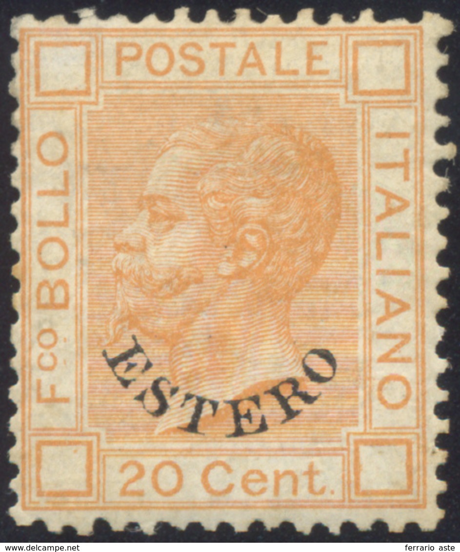 2320 EMISSIONI GENERALI 1878 - 20 Cent. Soprastampato (11), Buona Centratura, Gomma Originale, Perfetto. ... - Autres & Non Classés