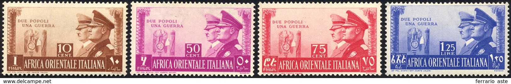 2406 1941 - Fratellanza D'armi, Non Emessi, Serie Completa (41/44), Gomma Originale Integra, Perfetti. Mo... - Italienisch Ost-Afrika