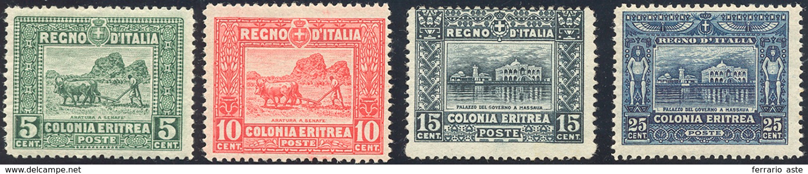 2441 1910/14 - Soggetti Africani (34/37), Gomma Originale Integra. Perfetti.... - Eritrea