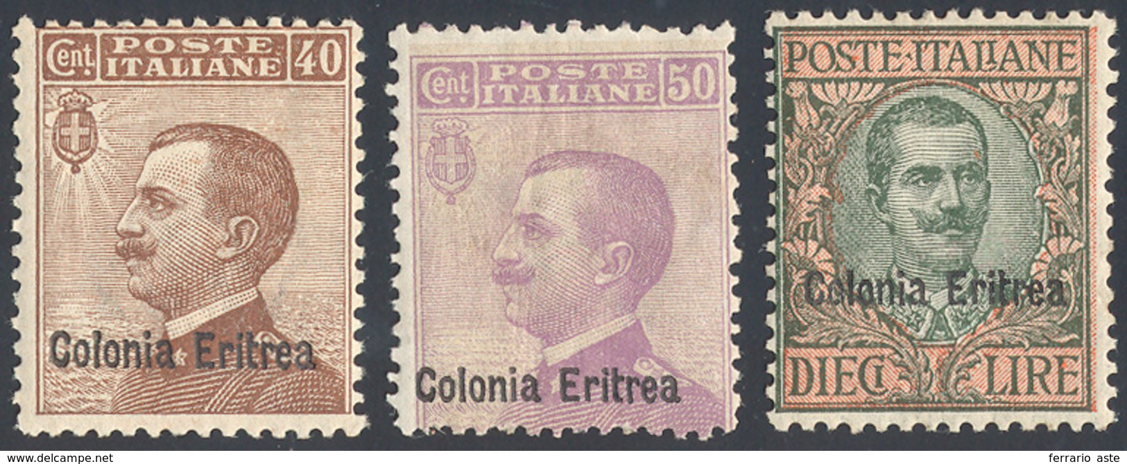 2443 1916 - Soprastampati (38/40), Gomma Originale Integra, Perfetti.... - Erythrée