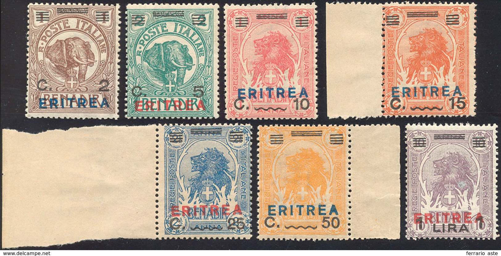 2448 1924 - Soprastampati (80/86), Gomma Originale Integra, Perfetti.... - Erythrée