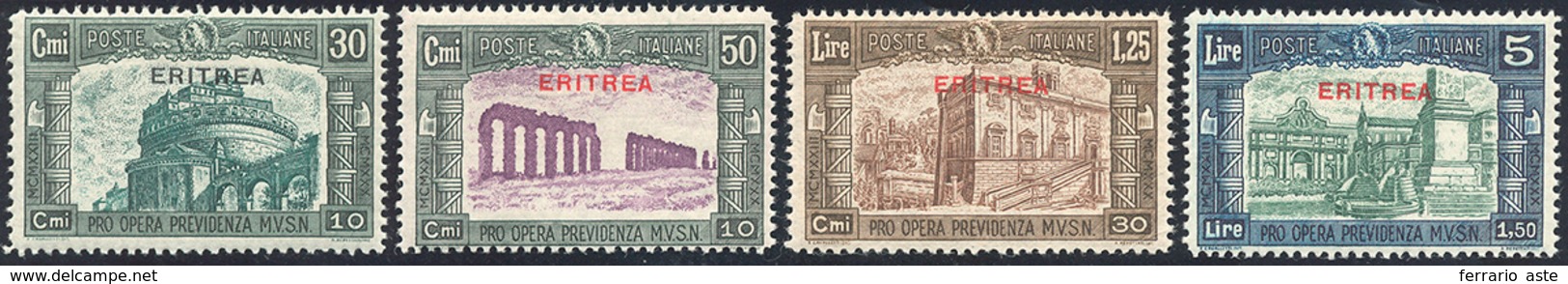 2453 1930 - Milizia III (170/173), Gomma Originale Integra, Perfetti.... - Eritrea