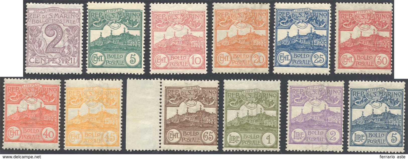 2658 1903 - Cifra O Veduta, Serie Completa (34/45), Gomma Originale Integra, Perfetti. Ottima Qualità. Ce... - Sonstige & Ohne Zuordnung