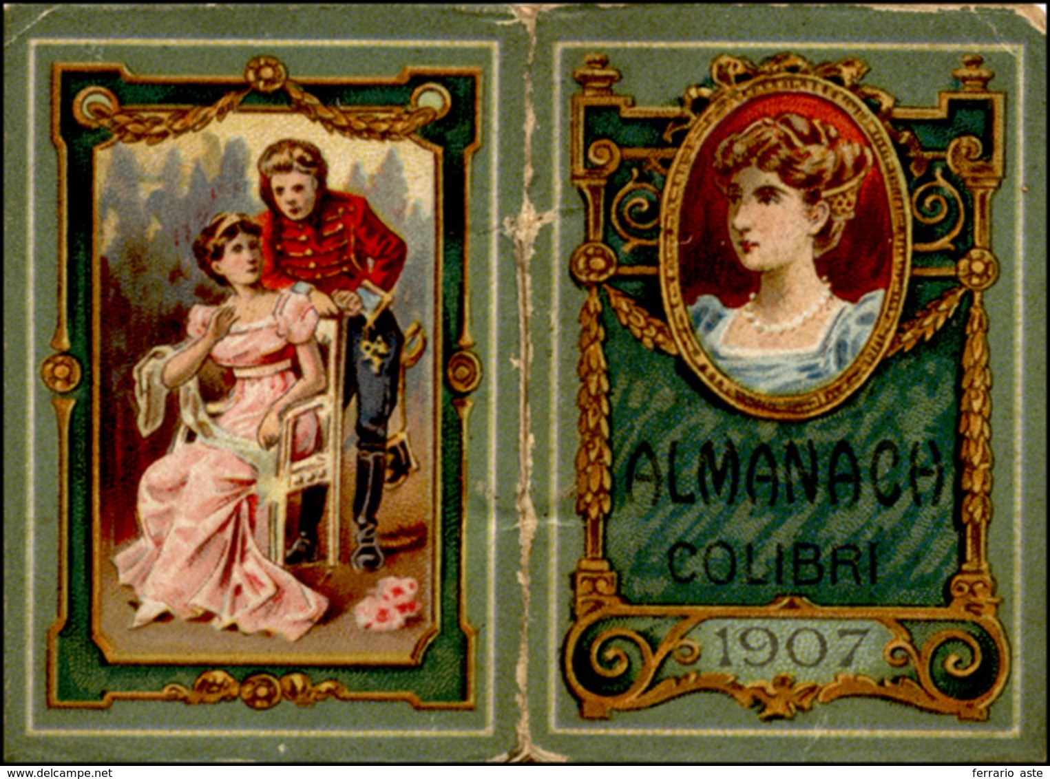 2812 FRANCIA - CALENDARIETTO POSTALE 1907 - Colibrì, Formato Piccolo, Perfetto.... - Autres - Europe