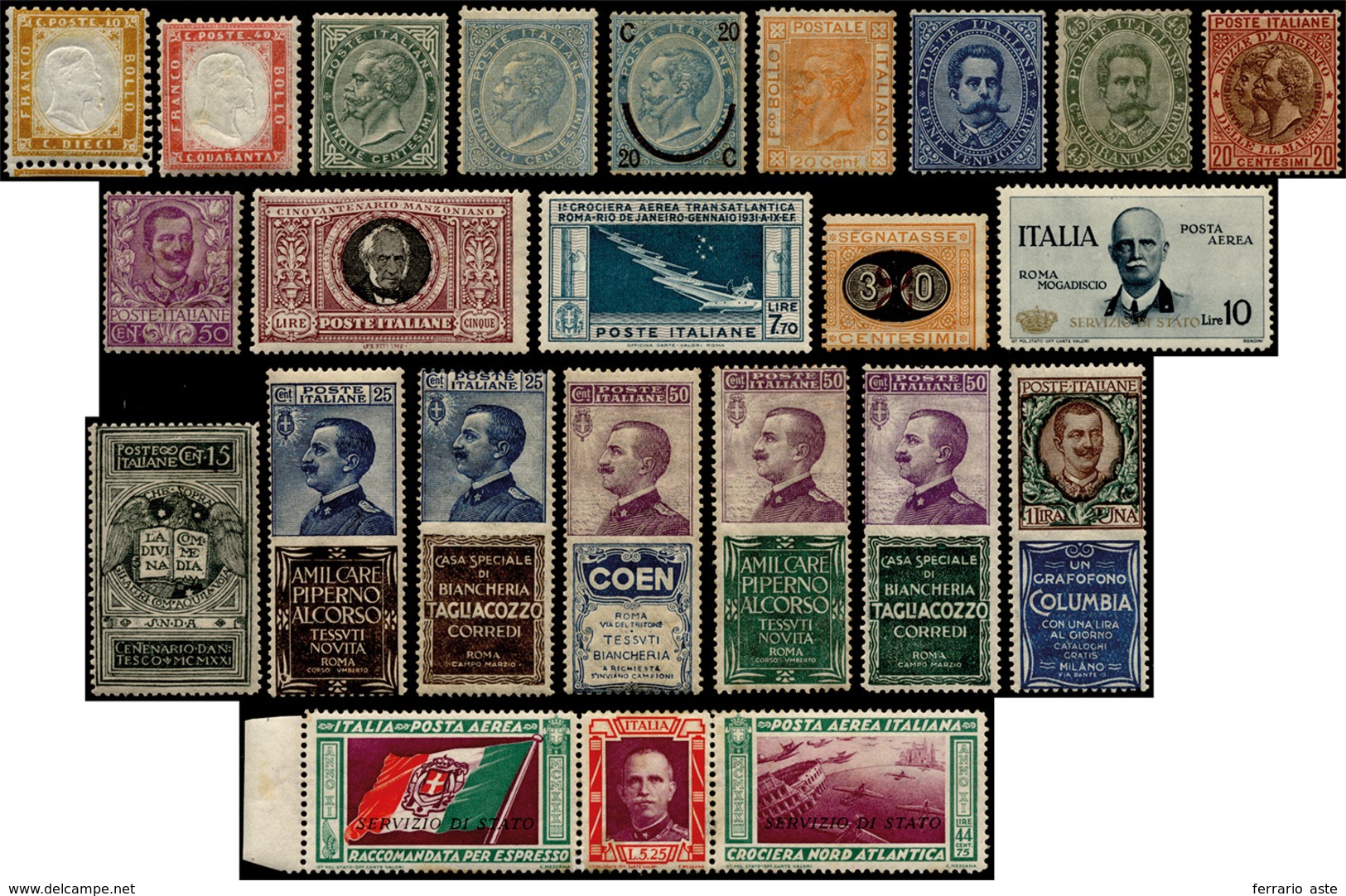 3058 REGNO D'ITALIA 1862/1945 - Ricca Collezione Montata In 2 Album Bolaffi Di Francobolli Nuovi Del Peri... - Autres & Non Classés