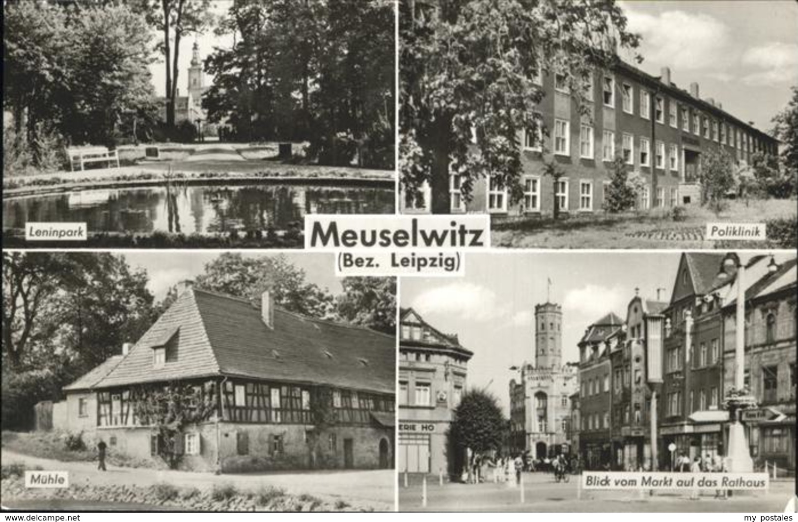 41270844 Meuselwitz Poliklinik Leninpark Muehle Markt Rathaus Meuselwitz Thuerin - Meuselwitz