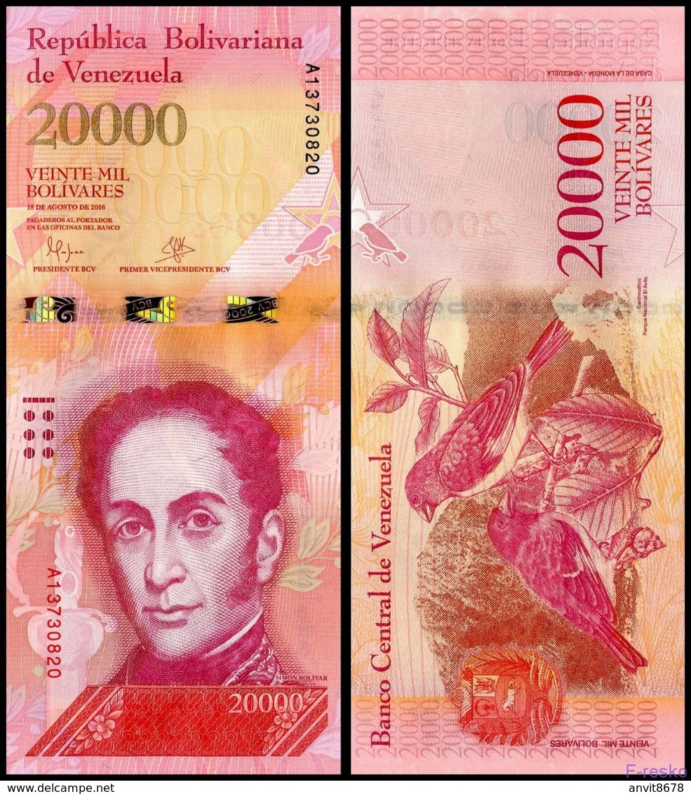 VENEZUELA  20000  2016 UNC - Venezuela