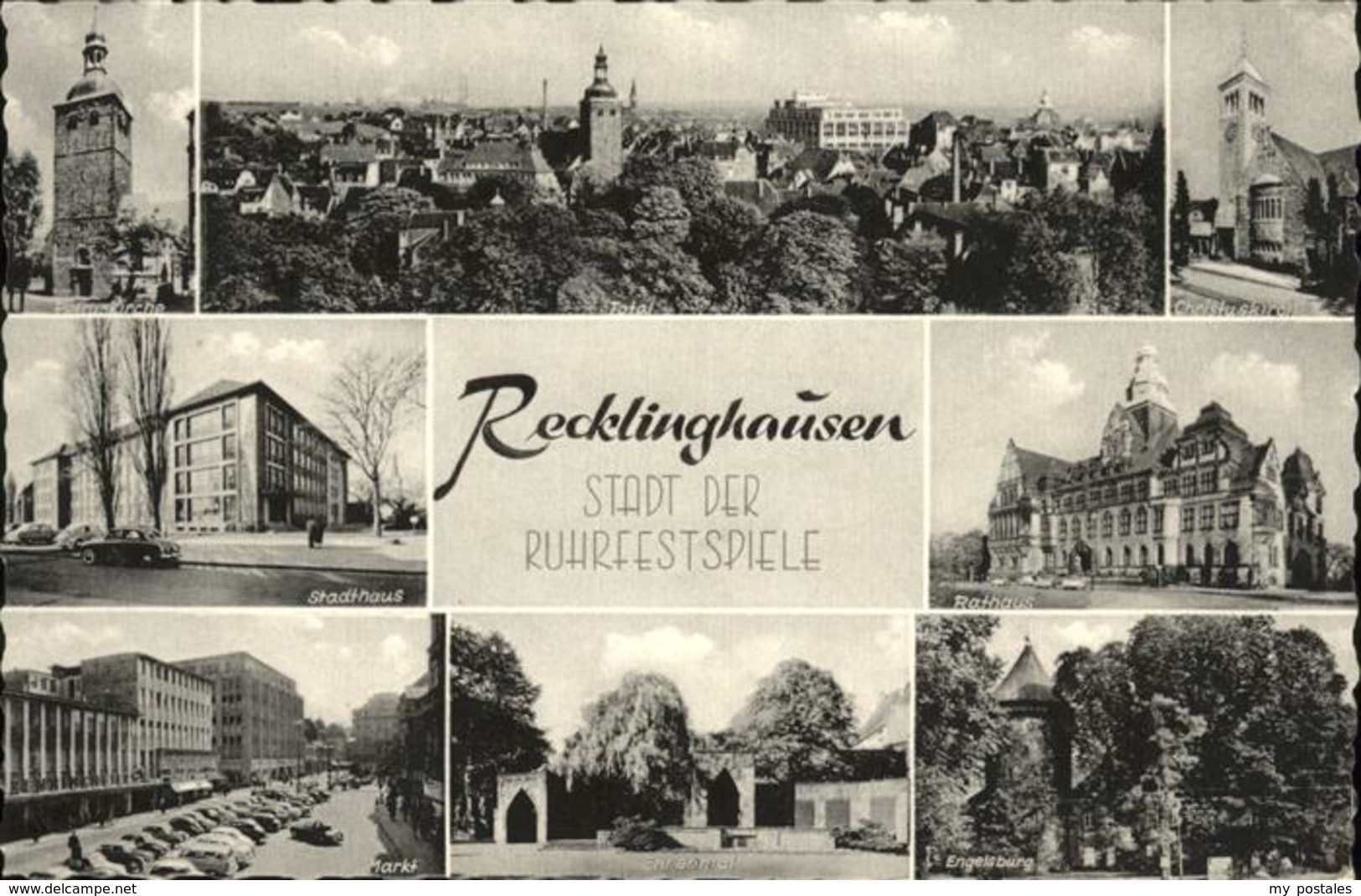 41282518 Recklinghausen Westfalen Petruskirche Teilansicht Christuskirche Stadth - Recklinghausen