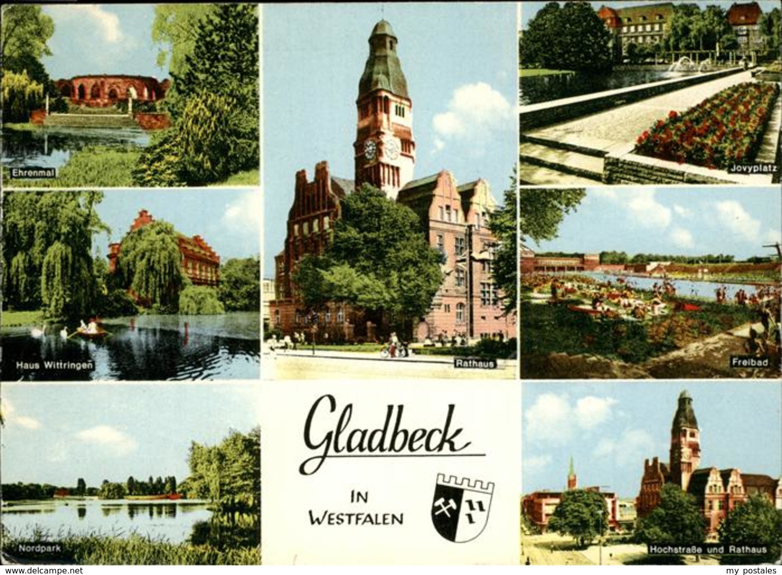 41282982 Gladbeck Ehrenmal Haus Wittringen Nordpark Rathaus Jovyplatz Freibad St - Gladbeck