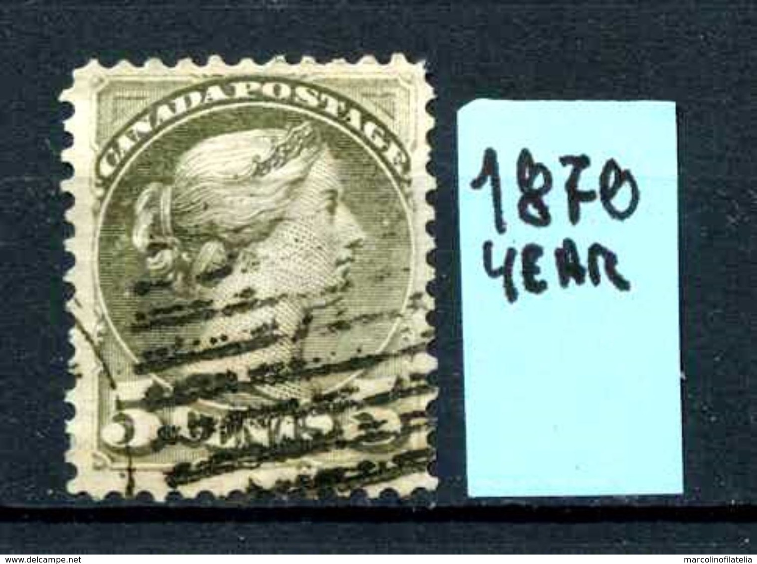 CANADA - Year 1870 - Usato - Used - Utilisè - Gebraucht. - Usati