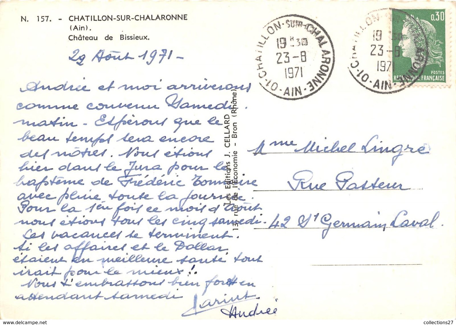 01-CHATILLON-SUR-CHALARONNE- CHATEAU DE BISSIEUX - Châtillon-sur-Chalaronne