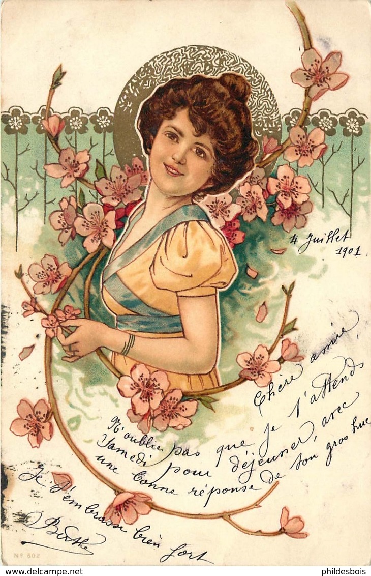 FEMME Illustrateur Début De Siecle - Antes 1900