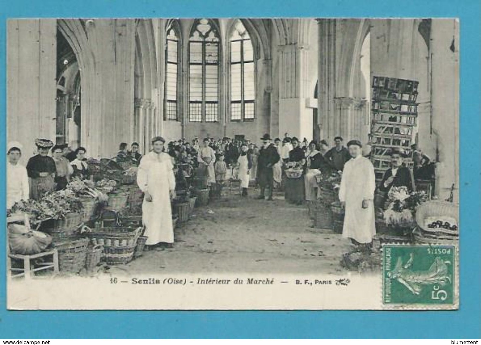 CPA 16 - Intérieur Du Marché SENLIS 60 - Senlis