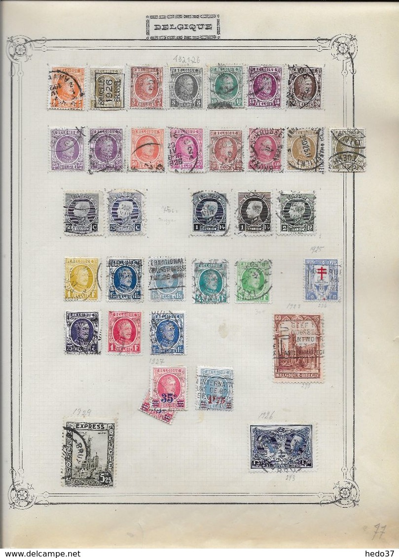 Belgique - Collection Vendue Page Par Page - Timbres Oblitérés / Neufs * - B/TB - Collections