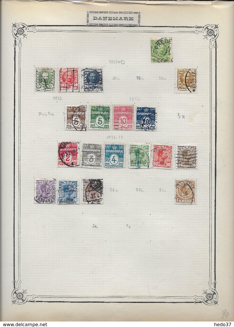 Danemark - Collection Vendue Page Par Page - Timbres Oblitérés / Neufs * - B/TB - Lotes & Colecciones