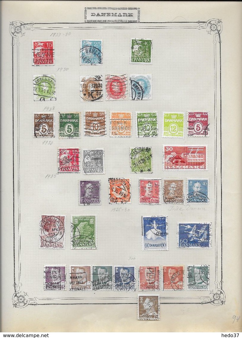 Danemark - Collection Vendue Page Par Page - Timbres Oblitérés / Neufs * - B/TB - Collections